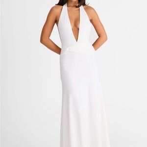 Sasha Therese White Halter Dress BRAND NEW